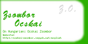 zsombor ocskai business card